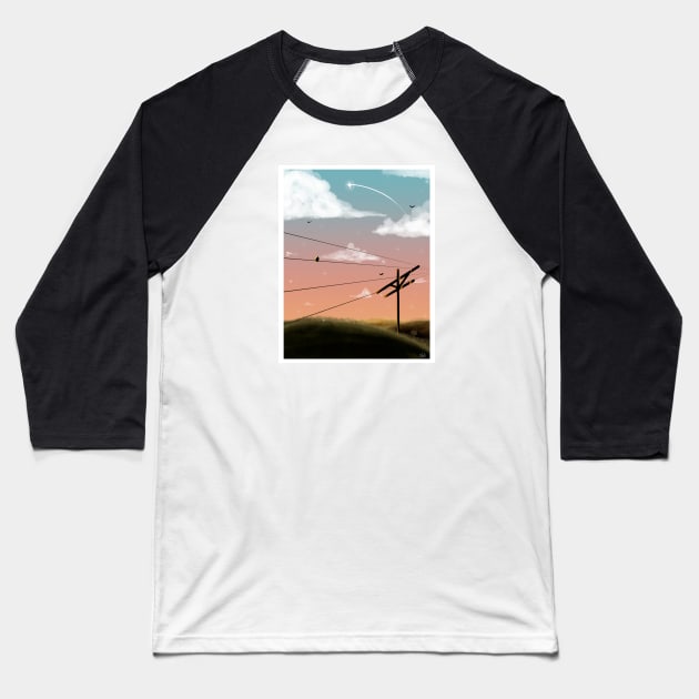 Dusk Baseball T-Shirt by Nasus